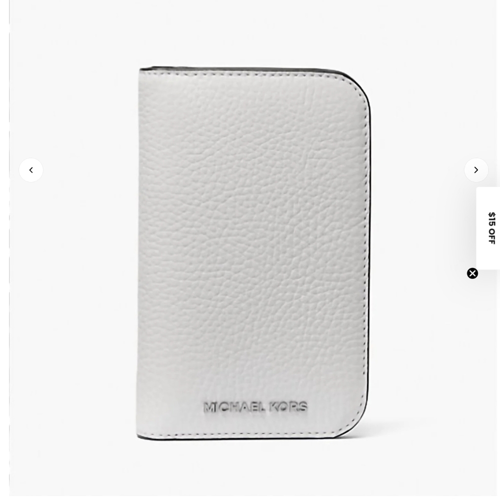 Michael Kors Mens White Hudson Wallet NWT $128